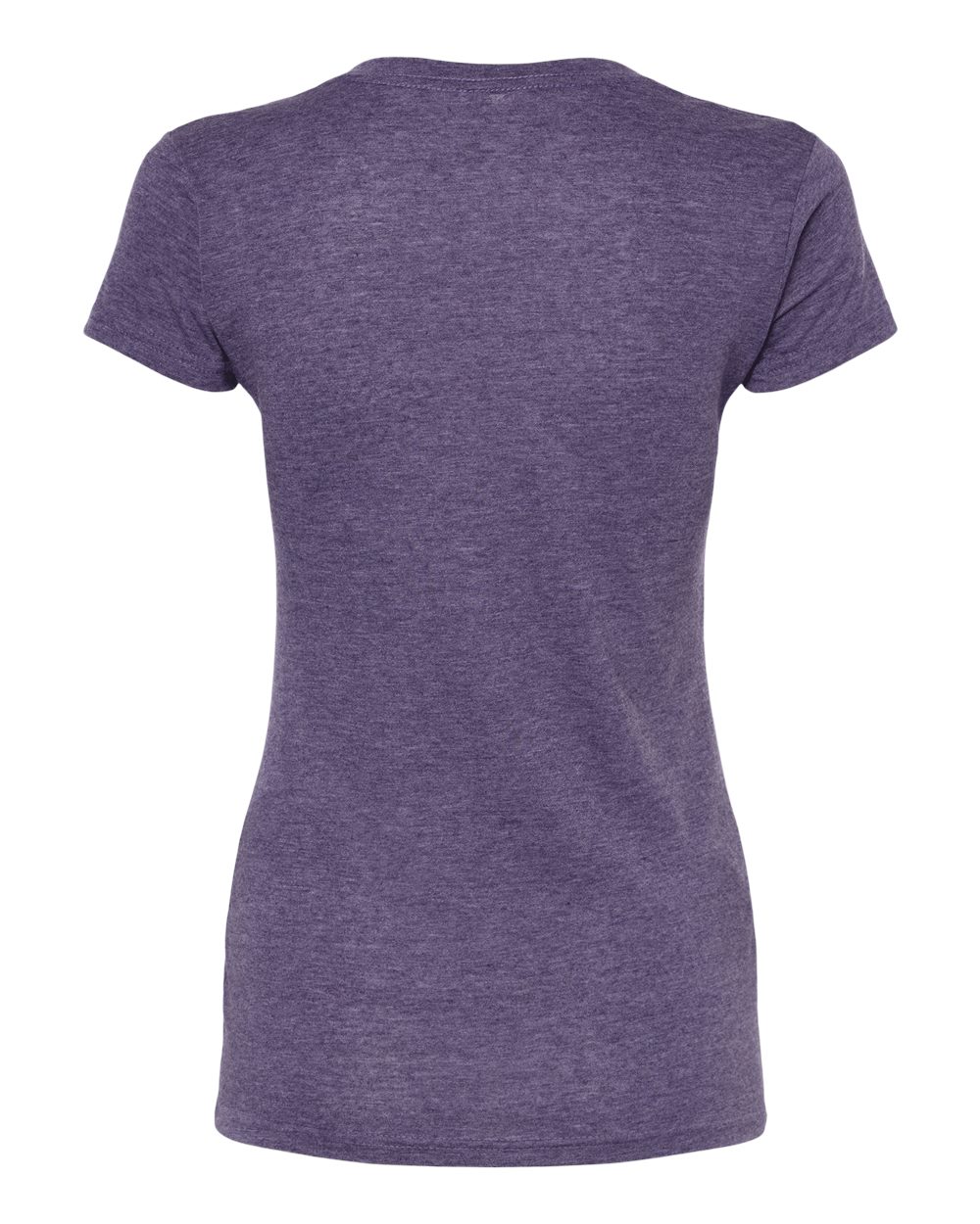 M&O Women's Deluxe Blend V-Neck T-Shirt - 3542 - 3542M Heather Purple