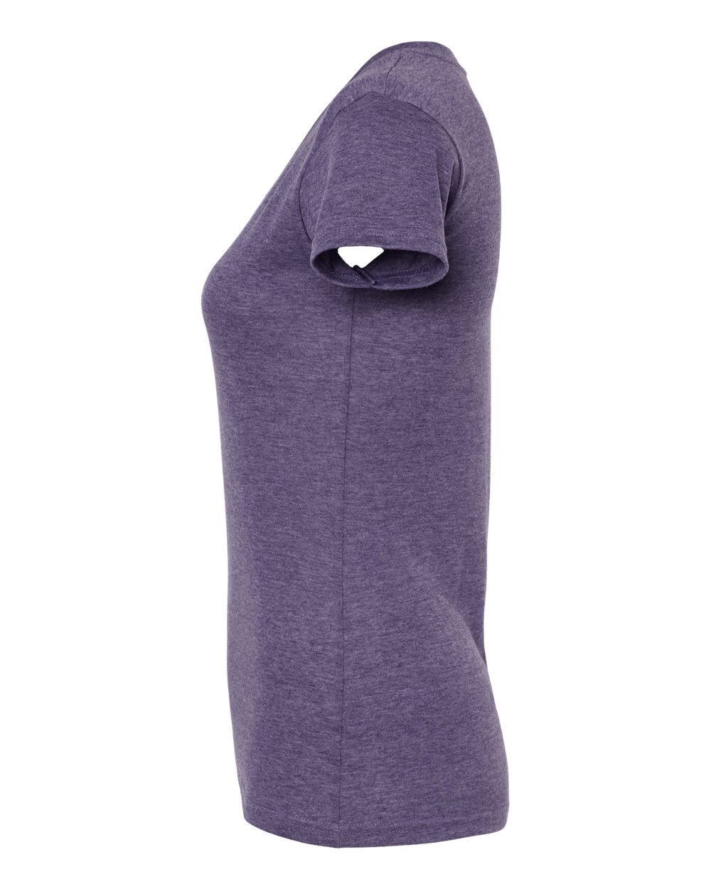 M&O Women's Deluxe Blend V-Neck T-Shirt - 3542 - 3542M Heather Purple