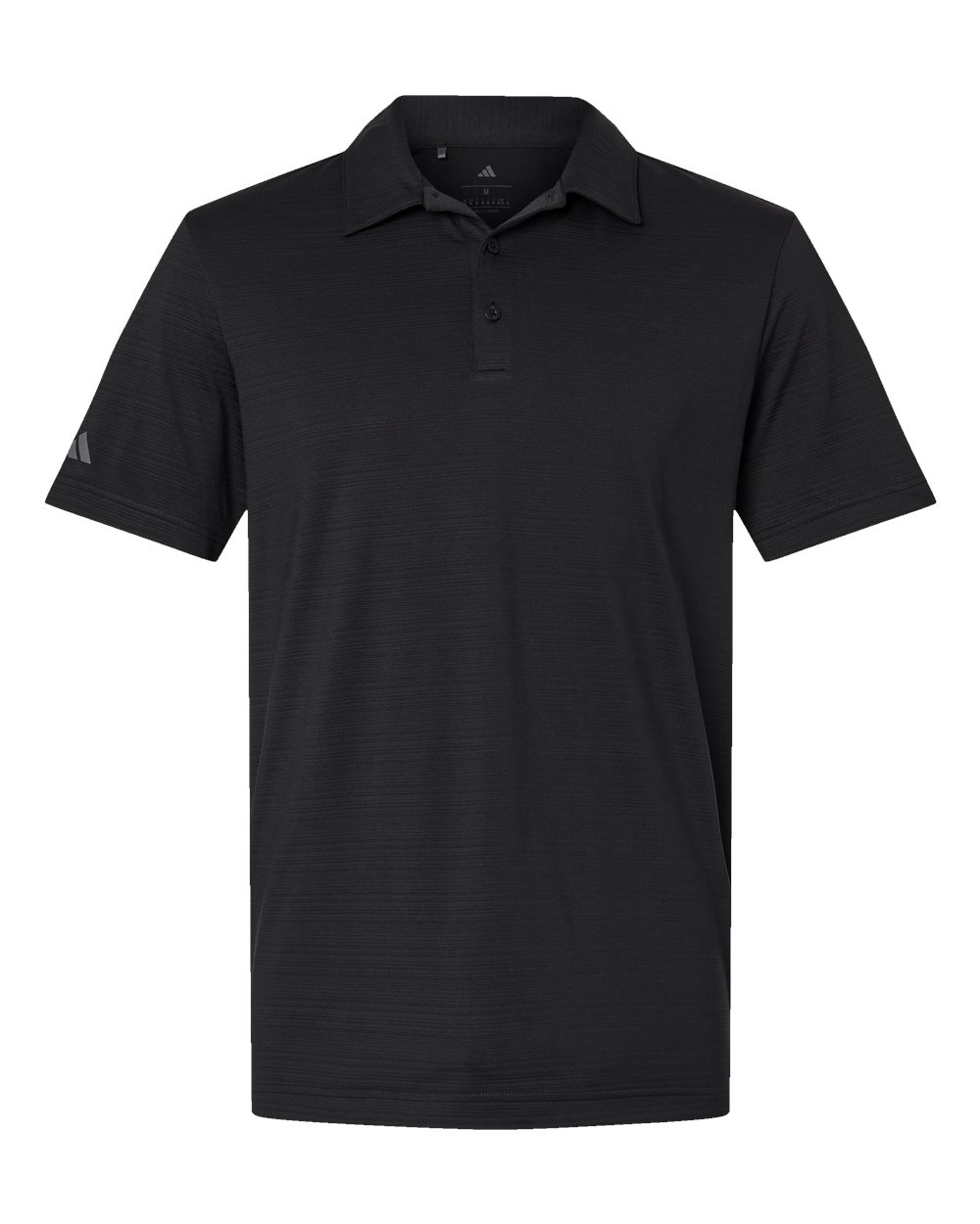 Adidas Men's Textured Stripe Polo - A704 Black