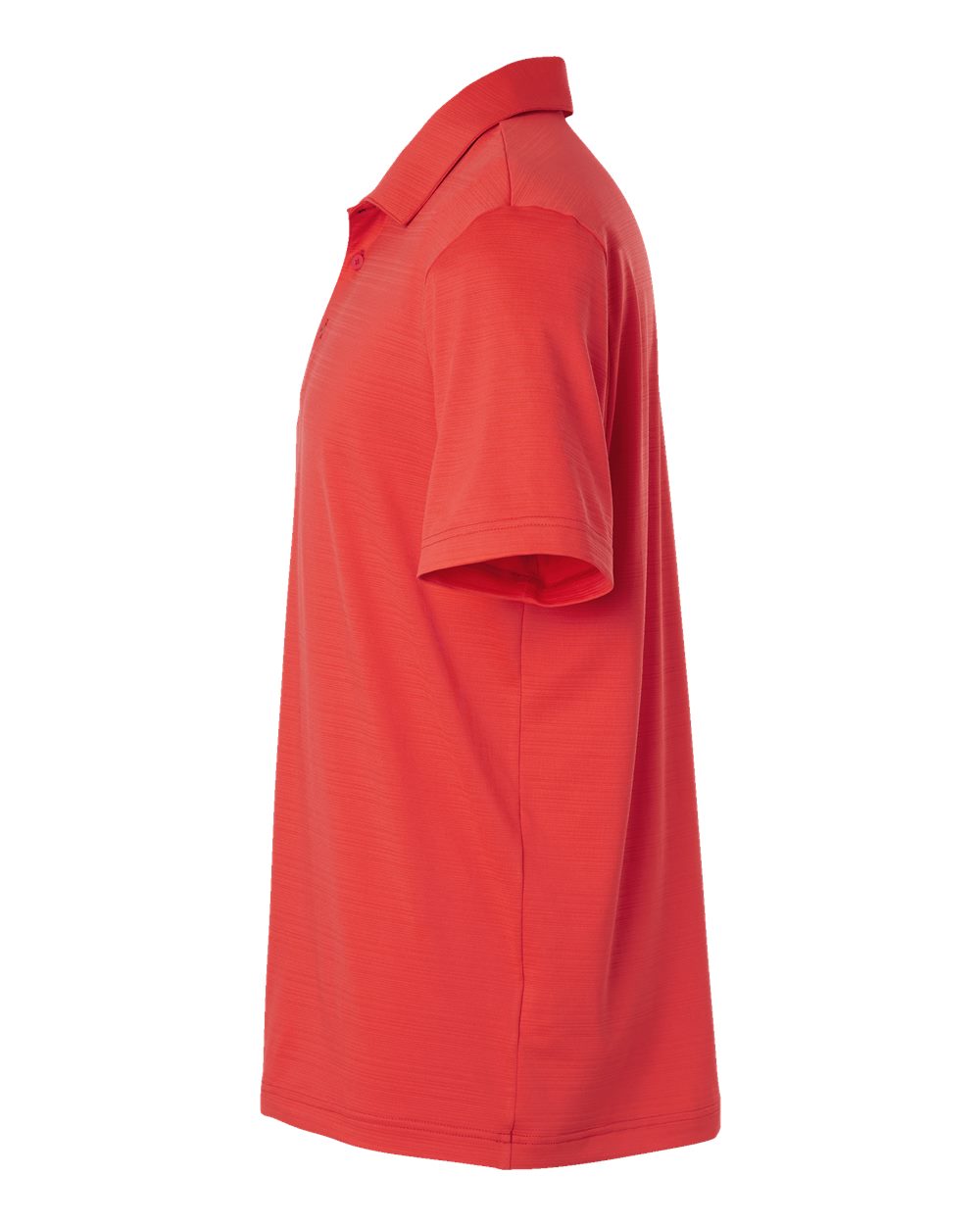 Adidas Men's Textured Stripe Polo - A704 Bright Red