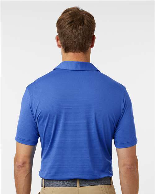 Adidas Men's Textured Stripe Polo - A704 Bright Royal
