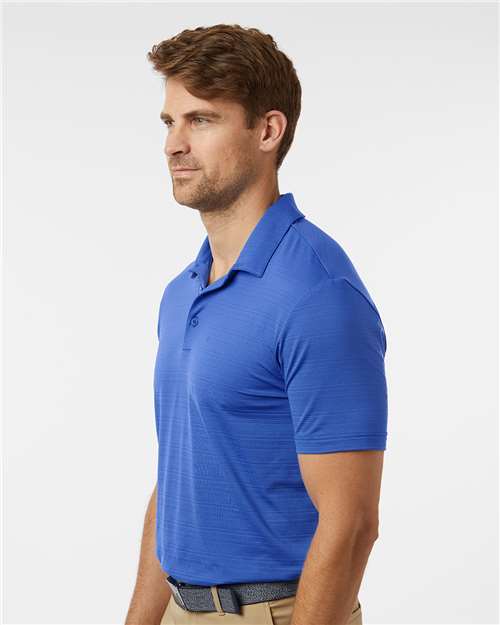 Adidas Men's Textured Stripe Polo - A704 Bright Royal