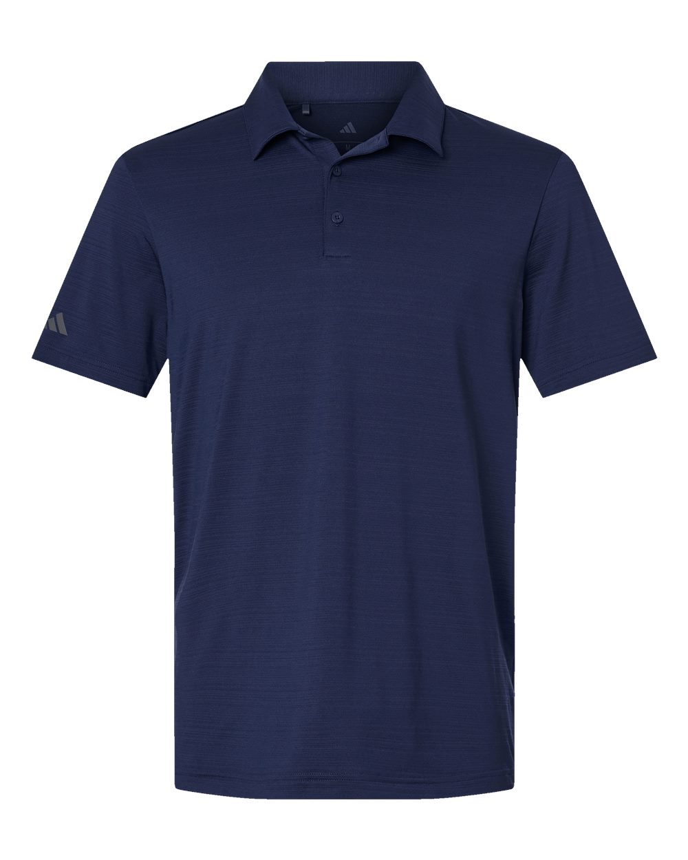 Adidas Men's Textured Stripe Polo - A704 Dark Blue