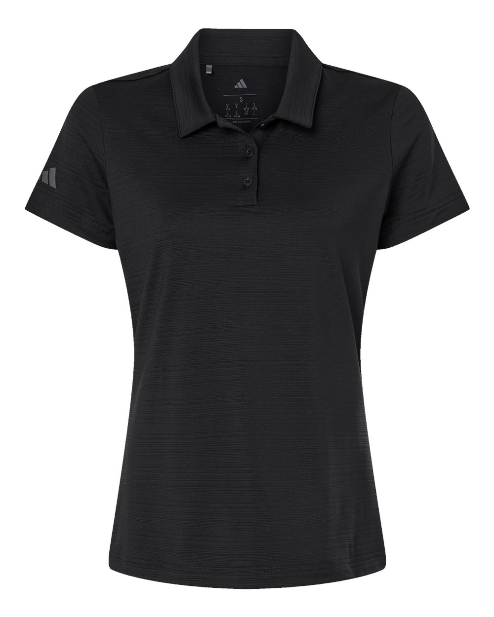 Adidas Women's Textured Stripe Polo - A707 Black