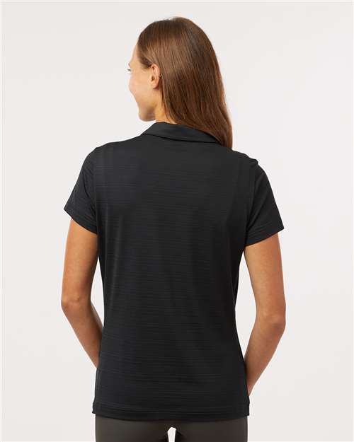 Adidas Women's Textured Stripe Polo - A707 Black