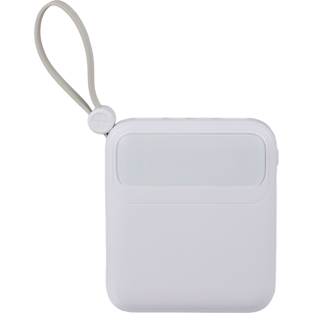 PWR Boost 10000 mAh 20W PD Power Bank w/ Cables - 7122-33 White