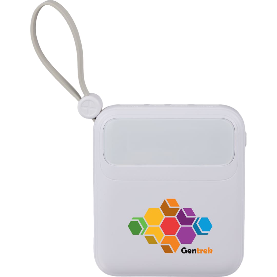 PWR Boost 10000 mAh 20W PD Power Bank w/ Cables - 7122-33 White