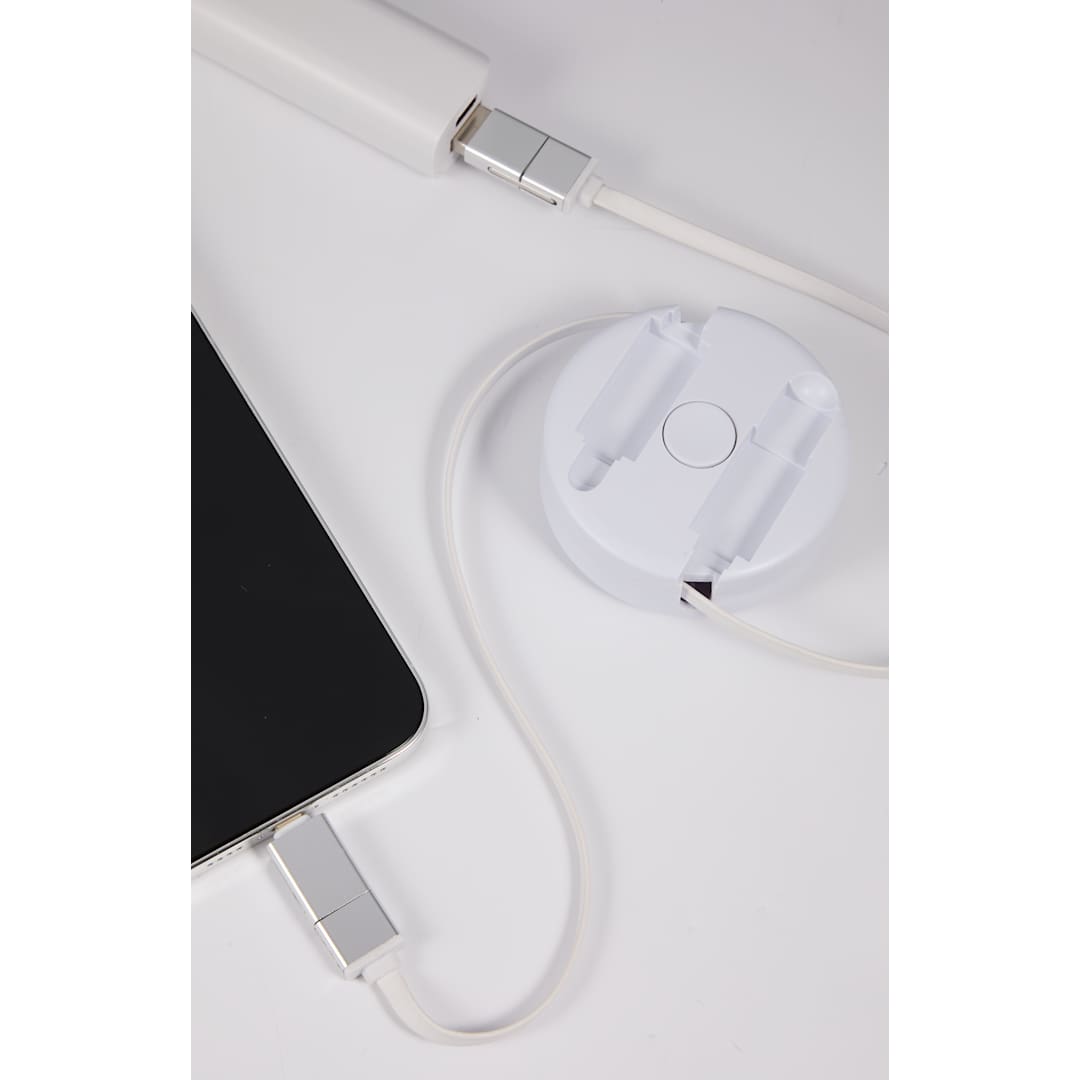 Spinner 5-in-1 40W PD Charging Cable - 7143-86 White