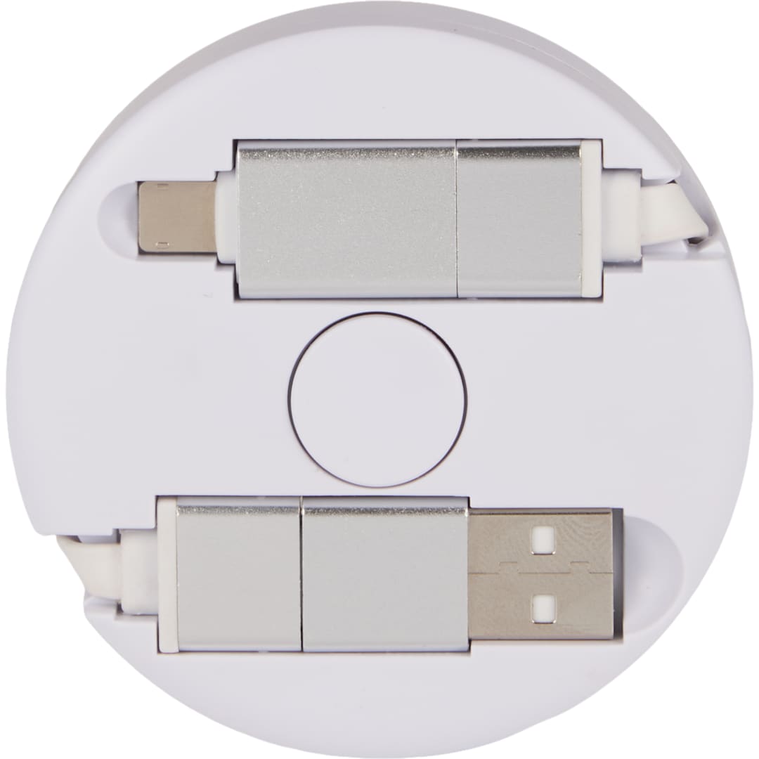 Spinner 5-in-1 40W PD Charging Cable - 7143-86 White