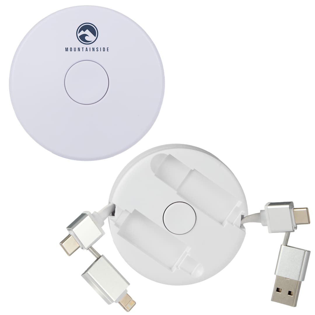 Spinner 5-in-1 40W PD Charging Cable - 7143-86 White