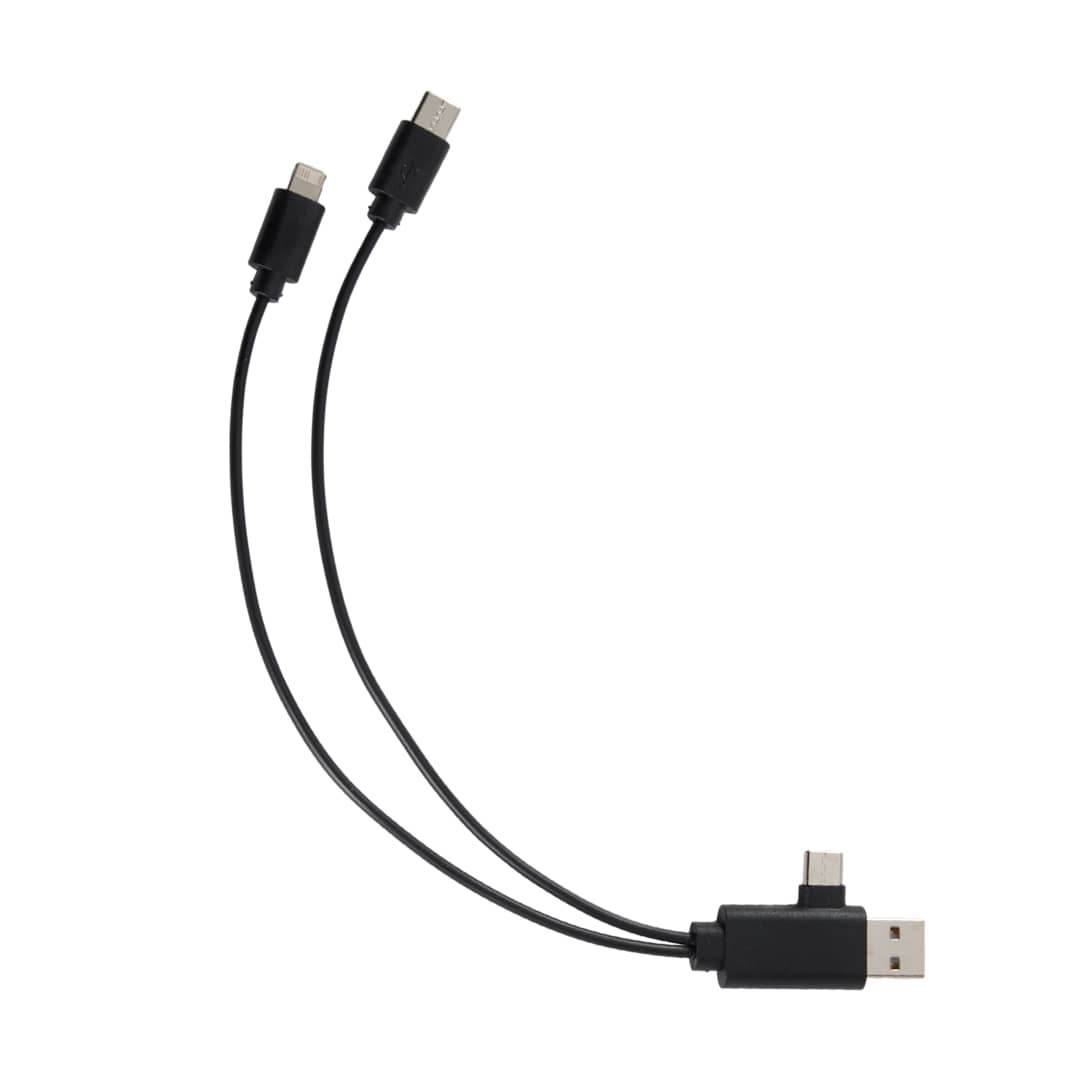 Bullet 5-in-1 Recycled Charging Cable - SM-2852 Black