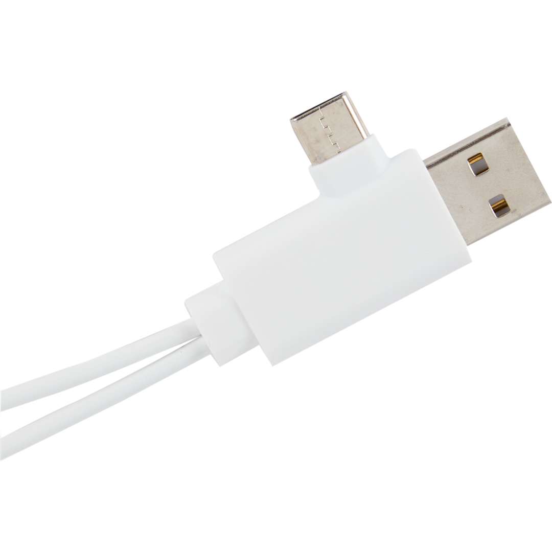 Bullet 5-in-1 Recycled Charging Cable - SM-2852 White