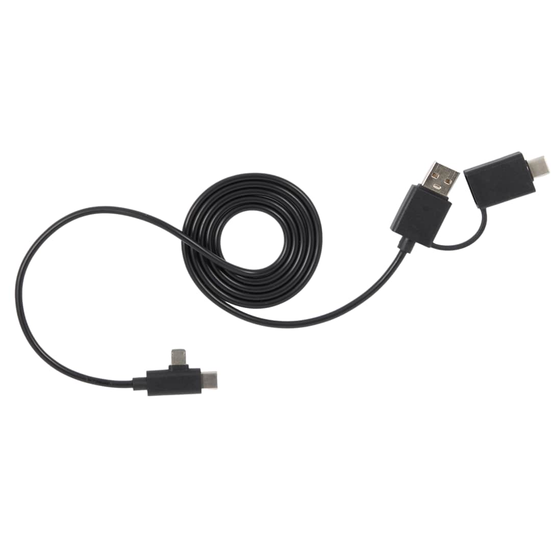 Bullet 5-in-1 Recycled Long Charging Cable - SM-2853 Black