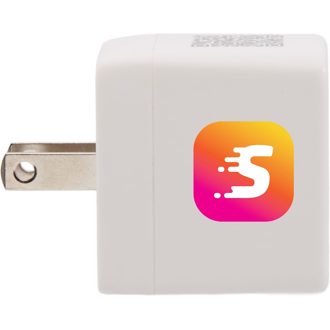 ETL Listed 20W Dual USB-A and C Wall Charger - SM-2855 White