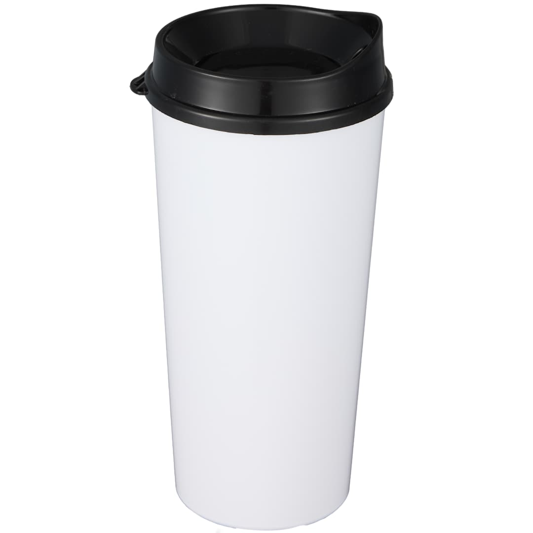 The Roadmaster Recycled 20oz Travel Tumber w/ Lid - SM-6542 Black