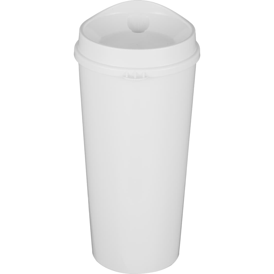 The Roadmaster Recycled 20oz Travel Tumber w/ Lid - SM-6542 White