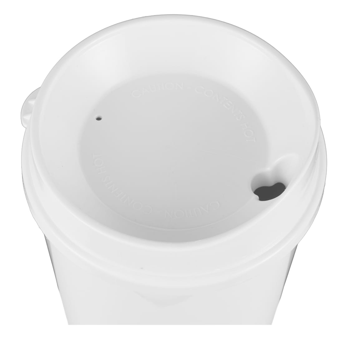 The Roadmaster Recycled 20oz Travel Tumber w/ Lid - SM-6542 White