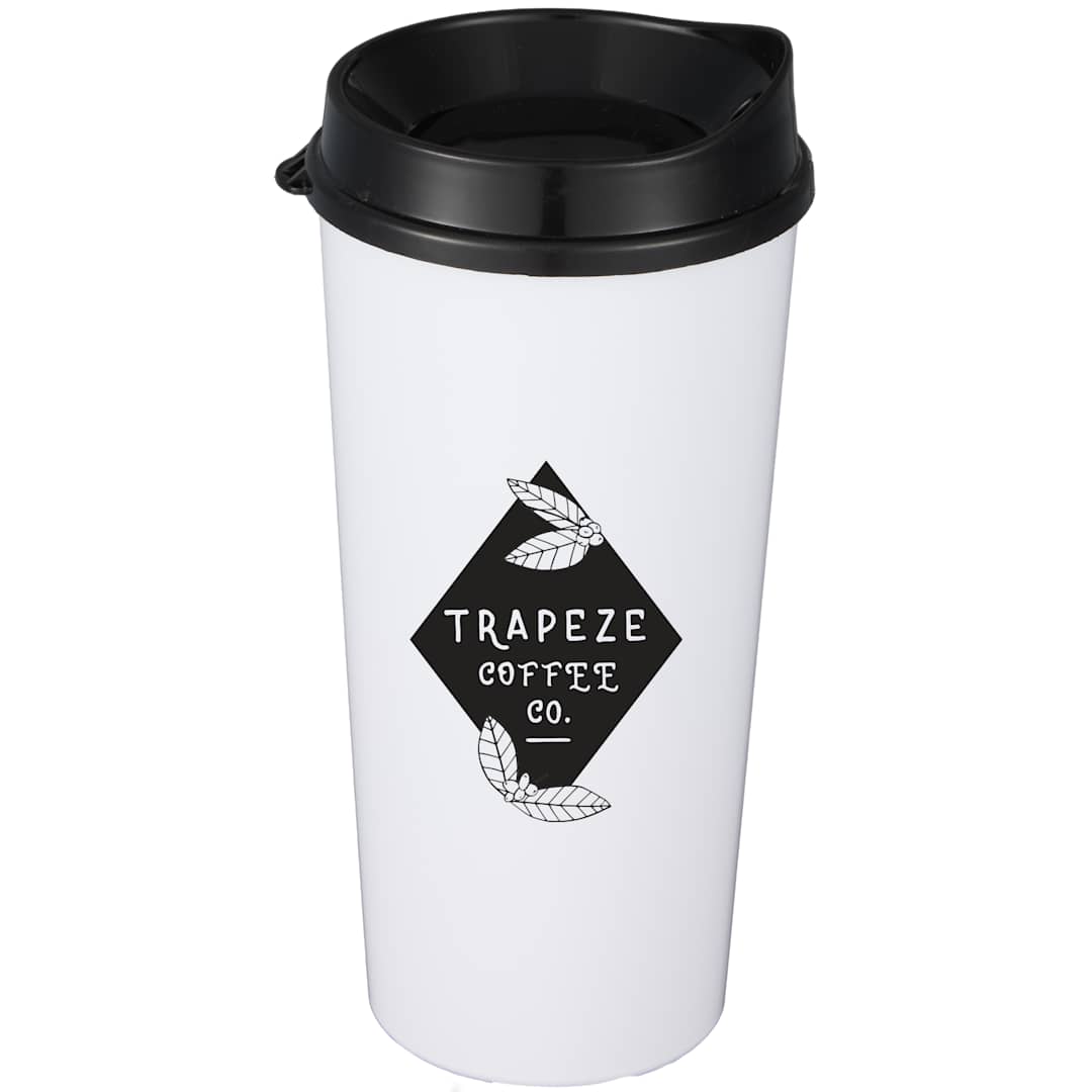 The Roadmaster Recycled 20oz Travel Tumber w/ Lid - SM-6542 Black