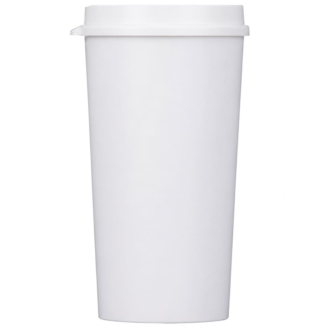 The Roadmaster Recycled 20oz Travel Tumber w/ Lid - SM-6542 White