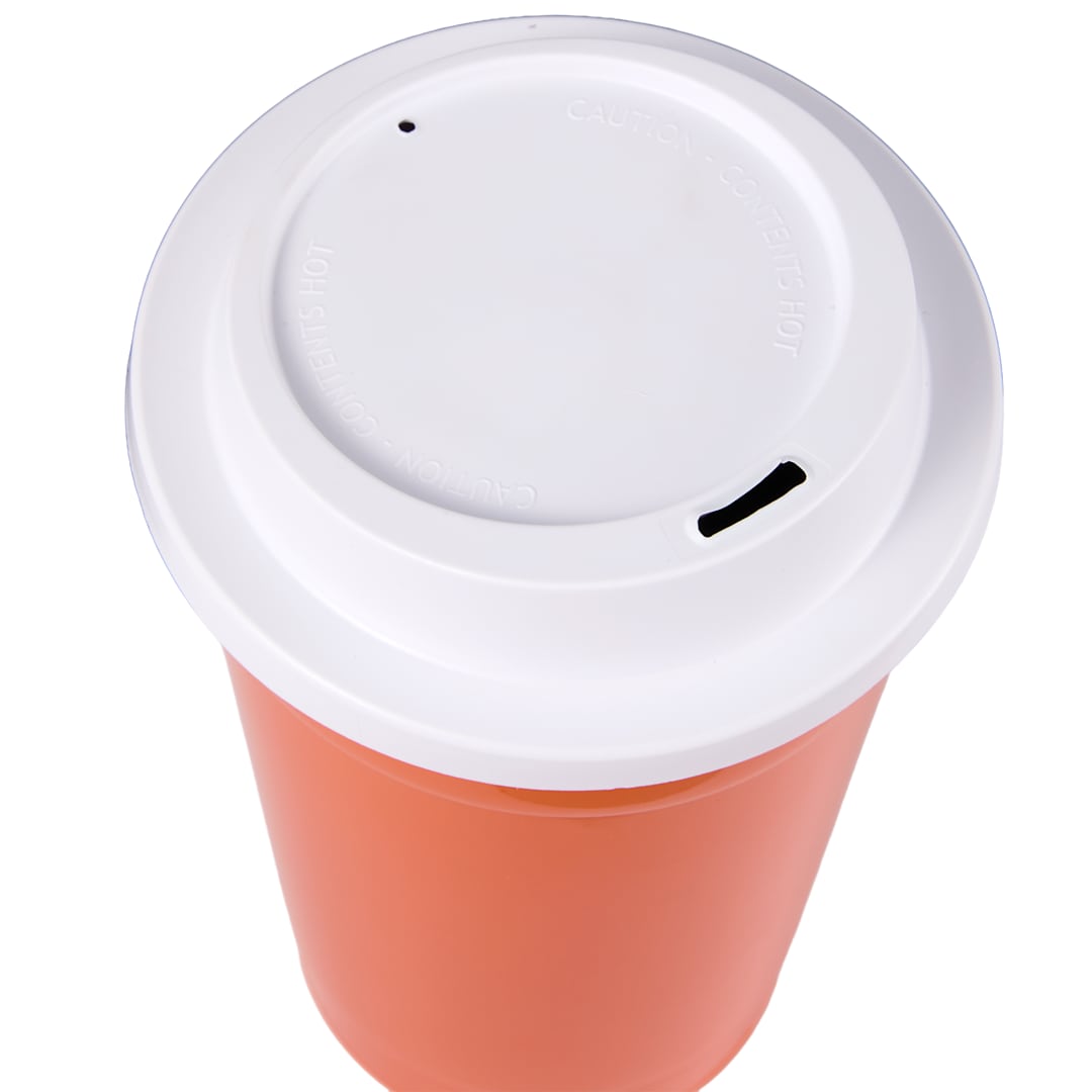 The Traveler Insulated Cup 16 oz. w/ Lid - SM-6544 Orange