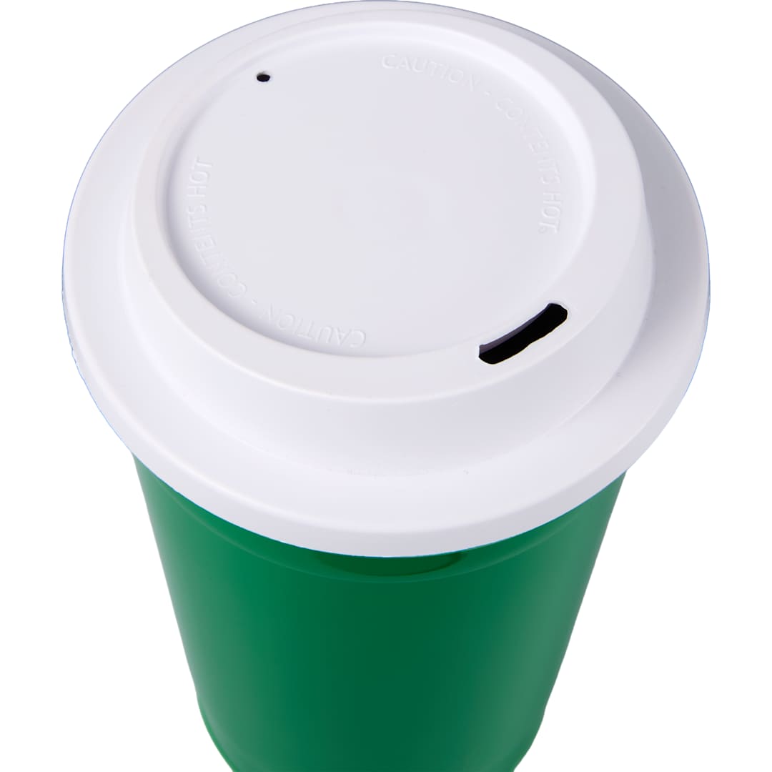 The Traveler Insulated Cup 16 oz. w/ Lid - SM-6544 Green