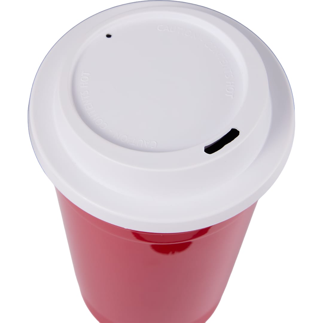 The Traveler Insulated Cup 16 oz. w/ Lid - SM-6544 Red