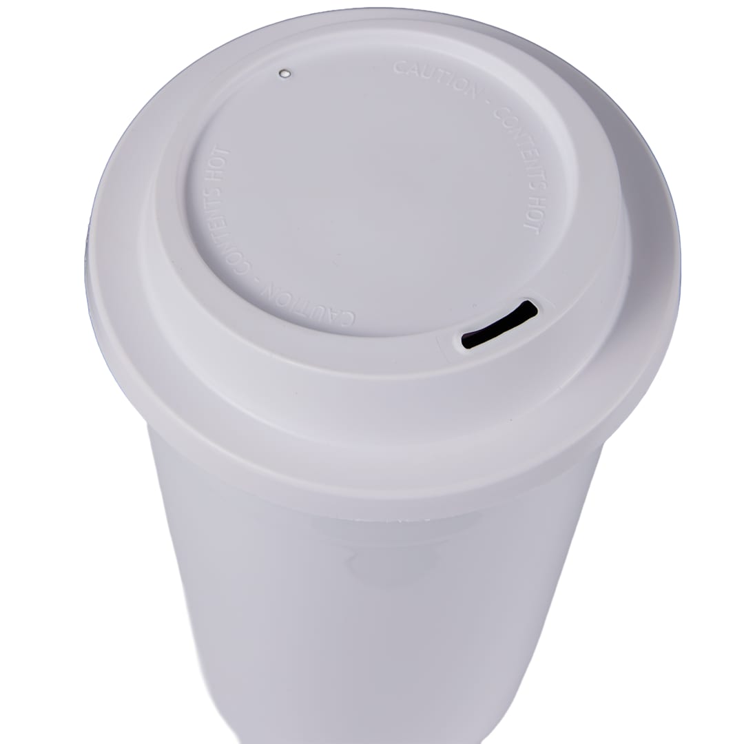 The Traveler Insulated Cup 16 oz. w/ Lid - SM-6544 White