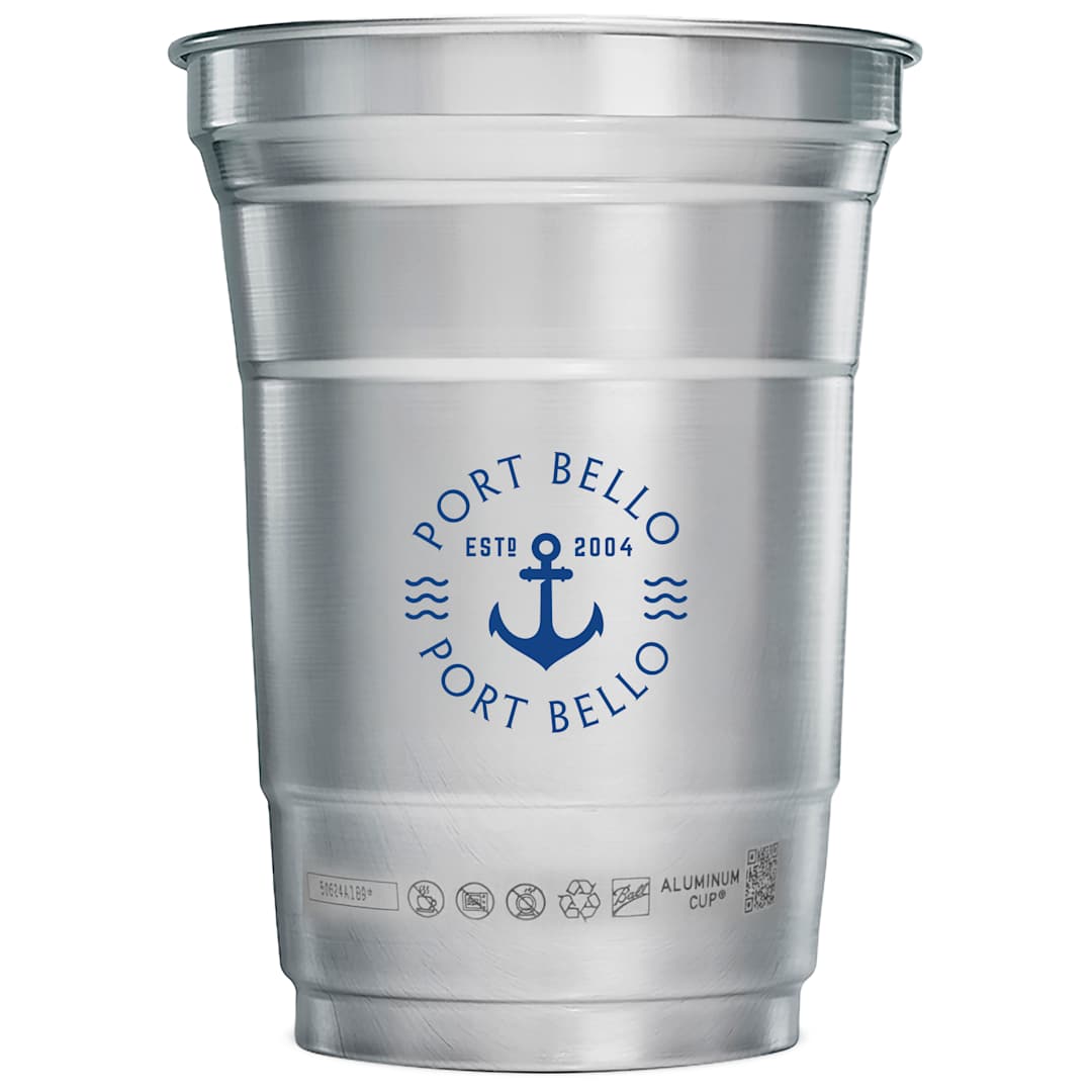 Top Cup Top Cup Aluminum Cup 16oz. - SM-6546 Gray
