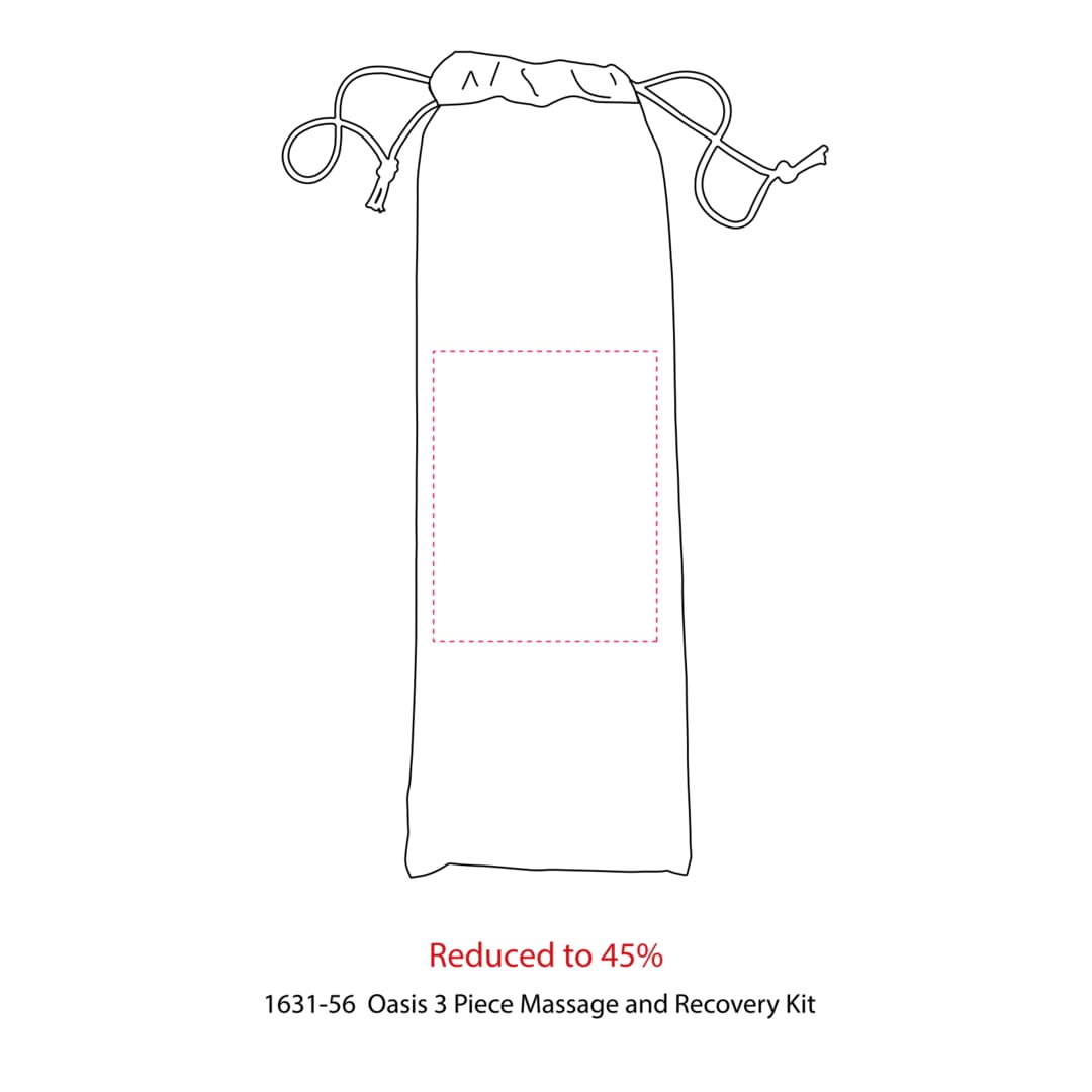 Oasis 3 Piece Massage and Recovery Kit - 1631-56 Black