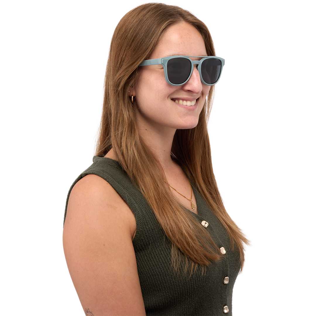 Bullet Peyton Recycled Brow Bar Sunglasses - SM-7975 Gray