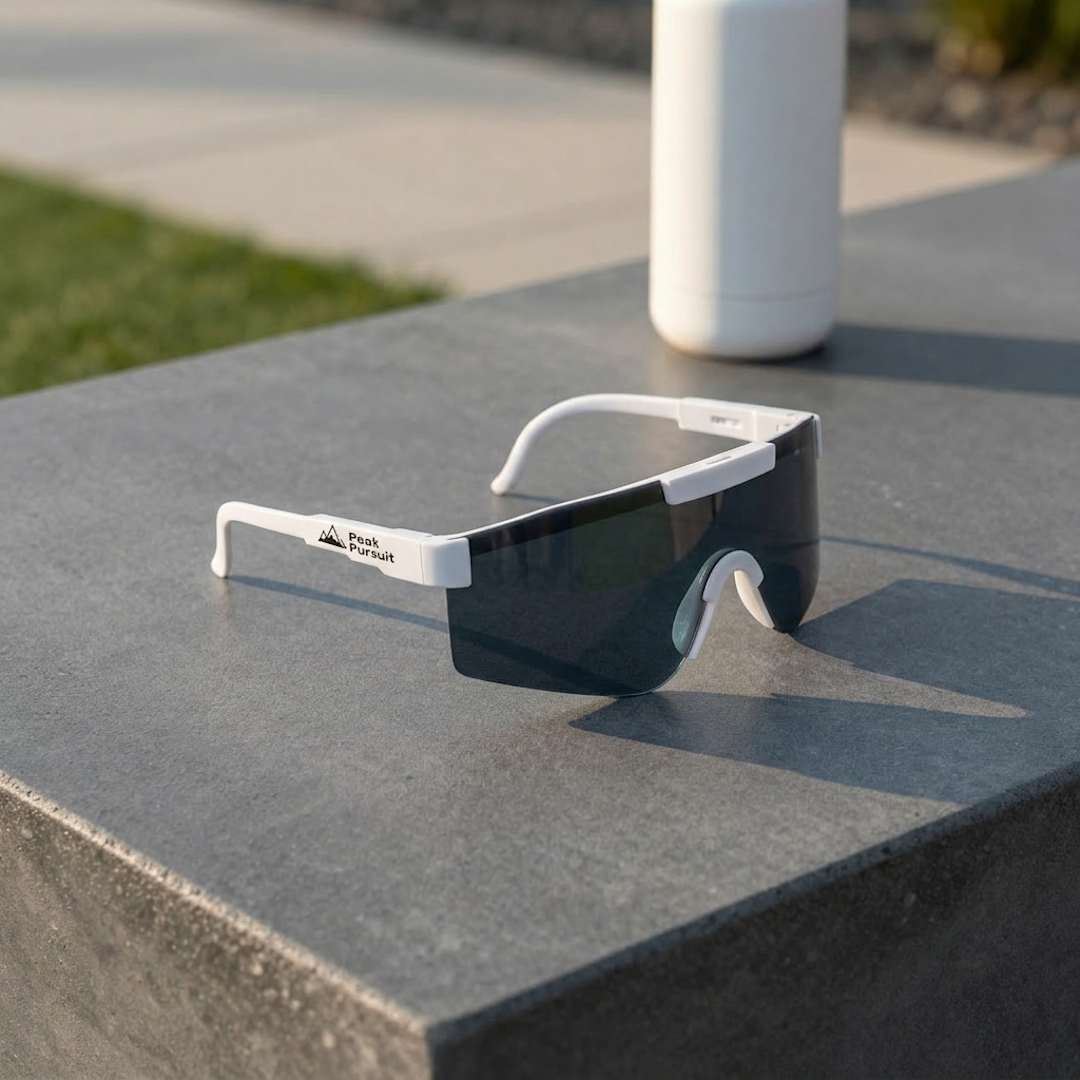 August Recycled Blade Sport Sunglasses - SM-7977 White