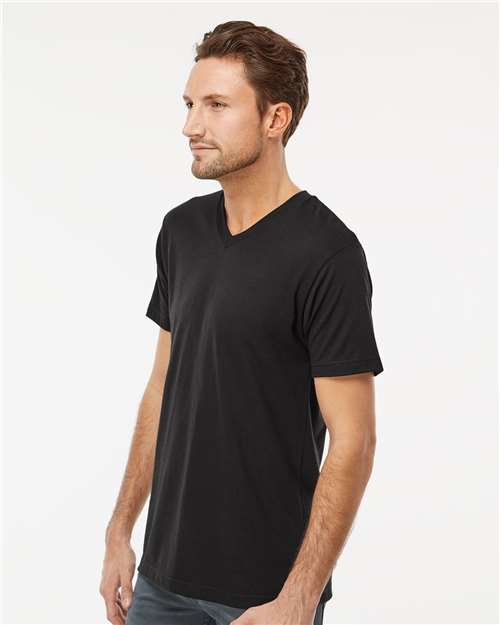 M&O Deluxe Blend V-Neck T-Shirt - 3543 - 3543M Black