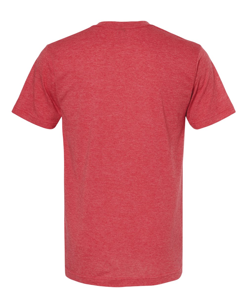 M&O Deluxe Blend V-Neck T-Shirt - 3543 - 3543M Heather Red