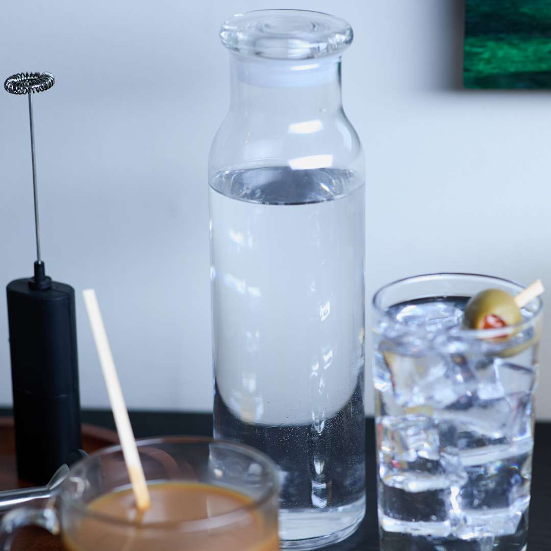 Libbey Glass Glass Water Bottle w/ Lid 24 oz. - 1605-15 Clear