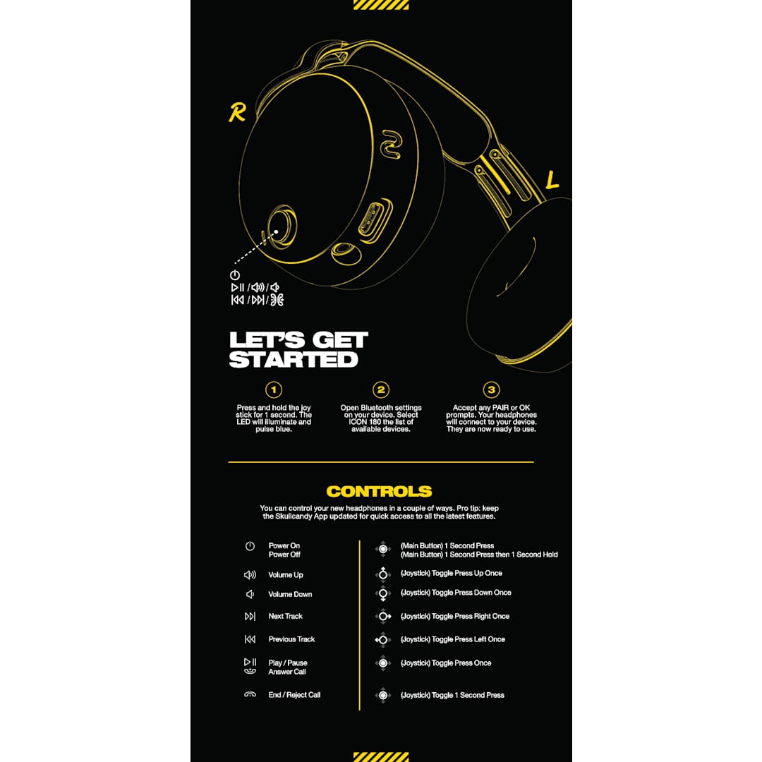 Skullcandy Skullcandy Icon 180 Bluetooth Headphones - 7196-34 Black