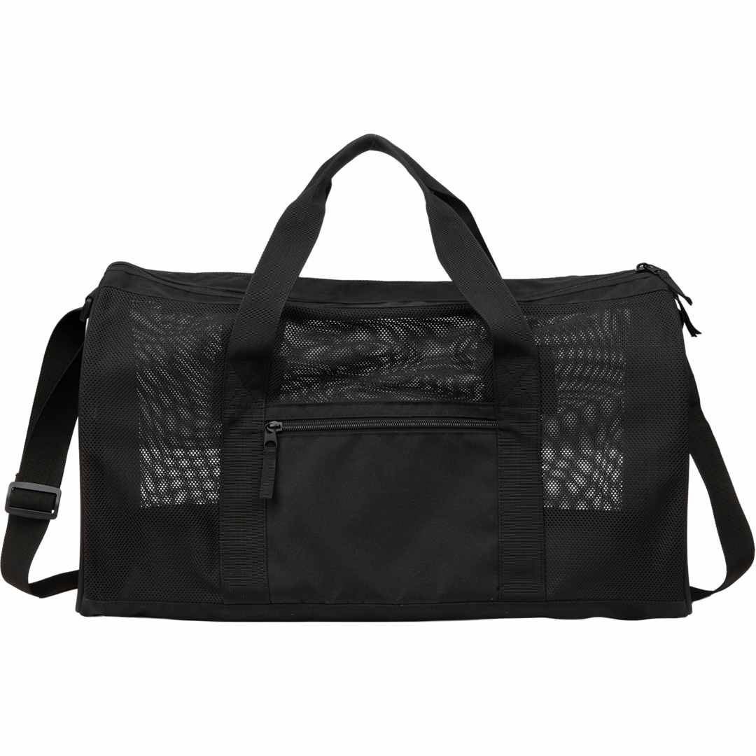 Mesh Recycled Duffle Bag - SM-8211 Black