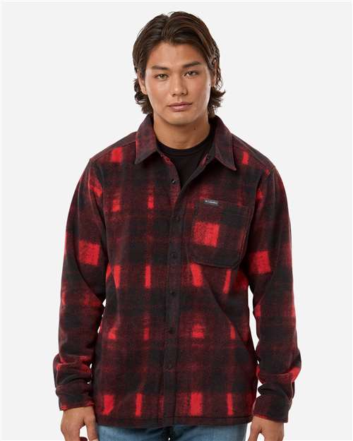 Columbia Men's Steens Mountain™ Printed Shirt Jacket II - 209769 Sail Red Omblur