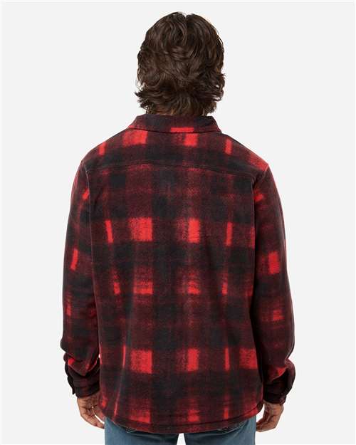 Columbia Men's Steens Mountain™ Printed Shirt Jacket II - 209769 Sail Red Omblur