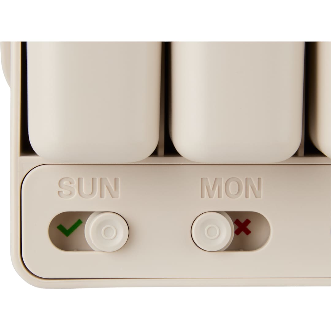 Wellable Wellable™ Daily Pill and Supplement Organizer - 1415-09 White