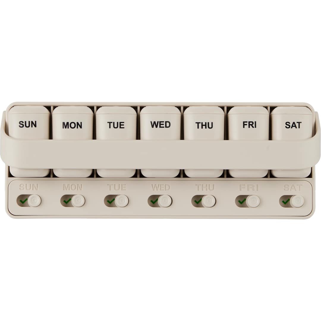Wellable Wellable™ Daily Pill and Supplement Organizer - 1415-09 White