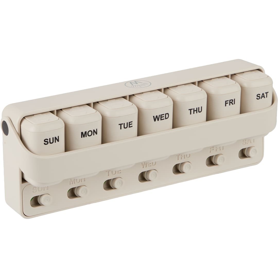 Wellable Wellable™ Daily Pill and Supplement Organizer - 1415-09 White