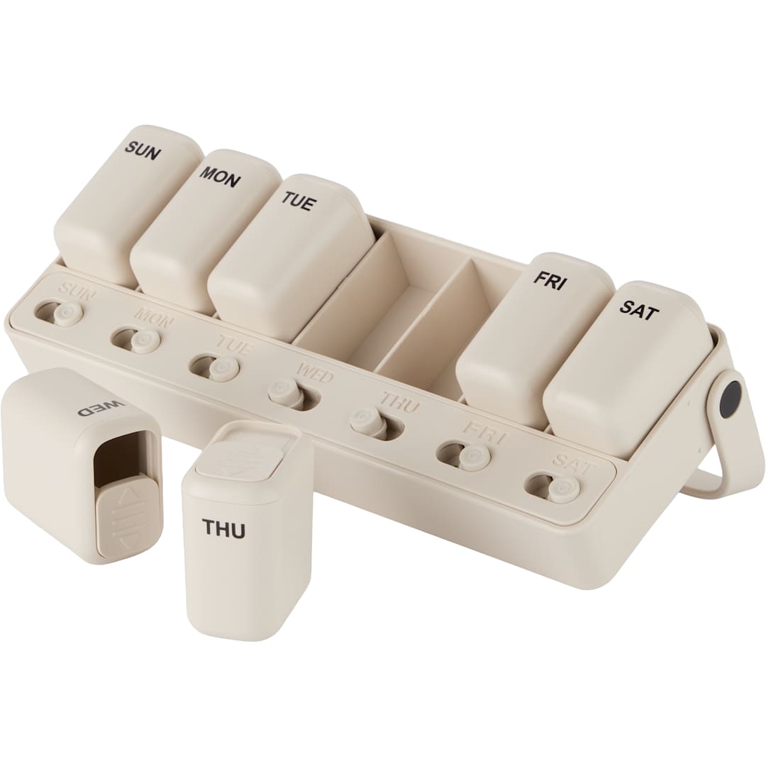 Wellable Wellable™ Daily Pill and Supplement Organizer - 1415-09 White