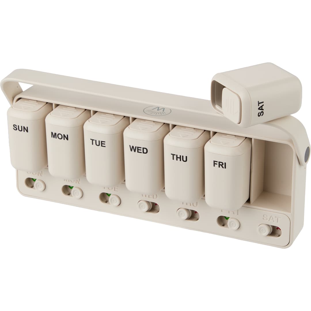 Wellable Wellable™ Daily Pill and Supplement Organizer - 1415-09 White