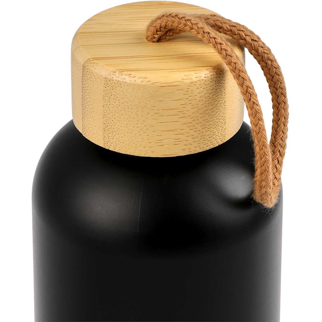 Tania Recycled Bottle w/ FSC® Bamboo Lid 26oz - 1602-18 Black