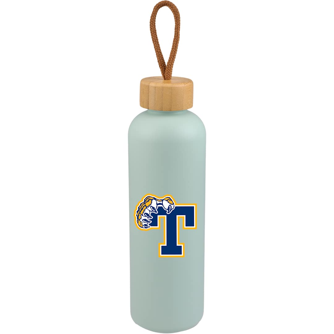 Tania Recycled Bottle w/ FSC® Bamboo Lid 26oz - 1602-18 Blue