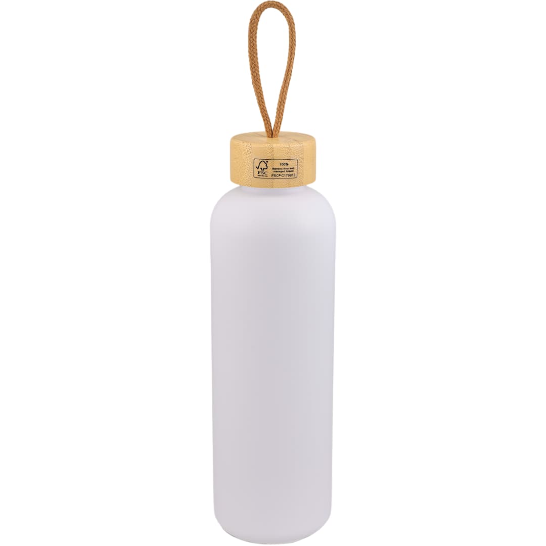 Tania Recycled Bottle w/ FSC® Bamboo Lid 26oz - 1602-18 White