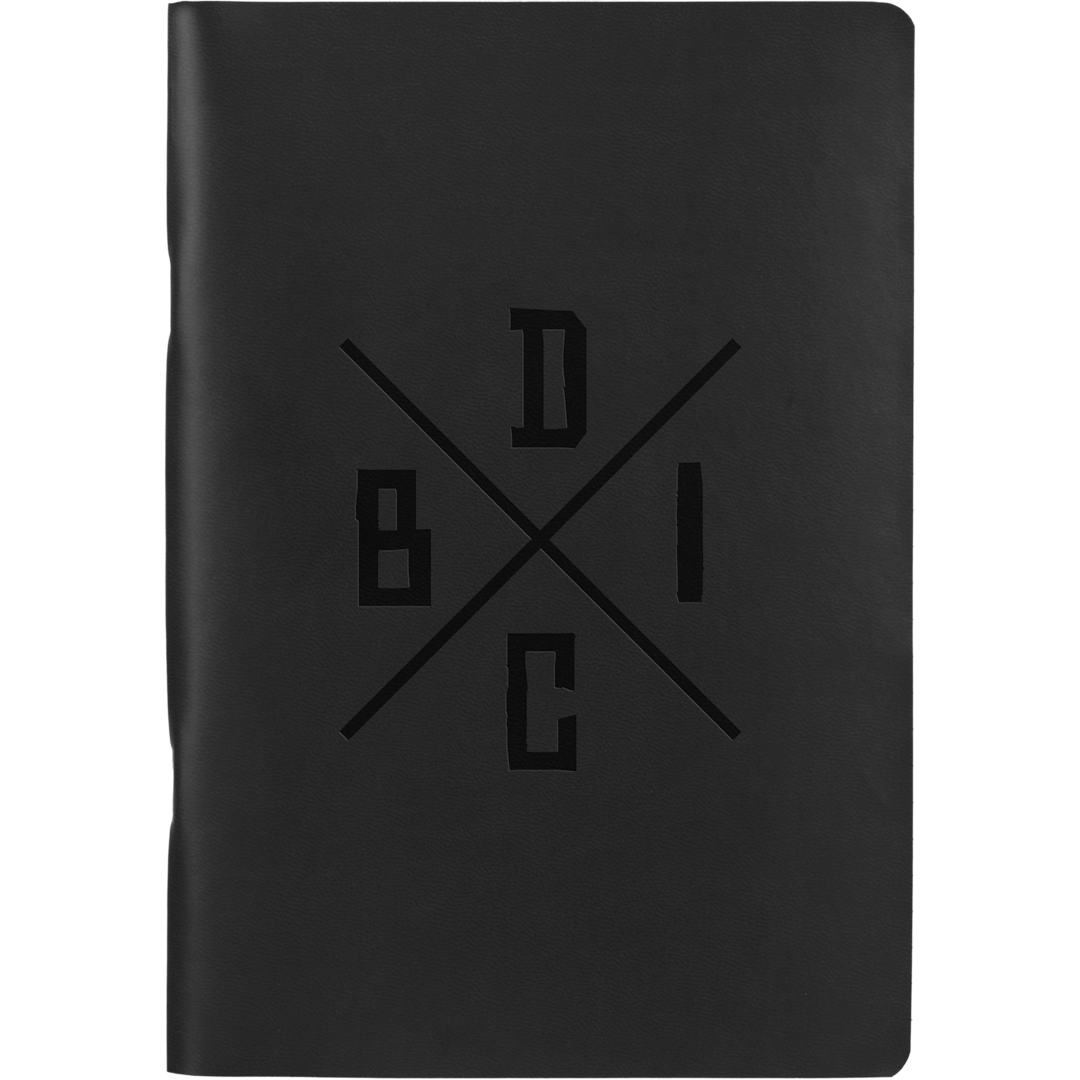 5.5” x 8” FSC ® Recycled Mano Slim Meeting Journal - 2900-61 Black