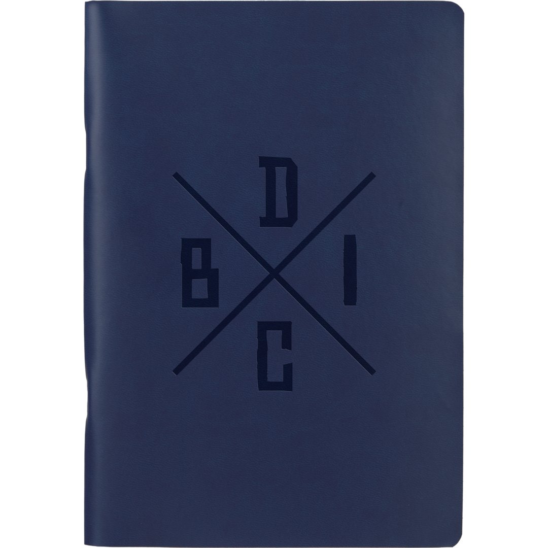 5.5” x 8” FSC ® Recycled Mano Slim Meeting Journal - 2900-61 Blue
