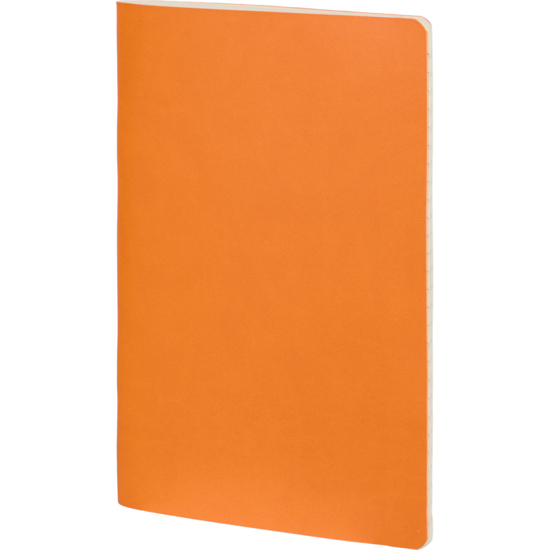 5.5” x 8” FSC ® Recycled Mano Slim Meeting Journal - 2900-61 Orange