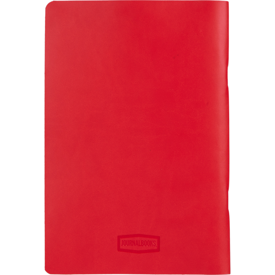 5.5” x 8” FSC ® Recycled Mano Slim Meeting Journal - 2900-61 Red